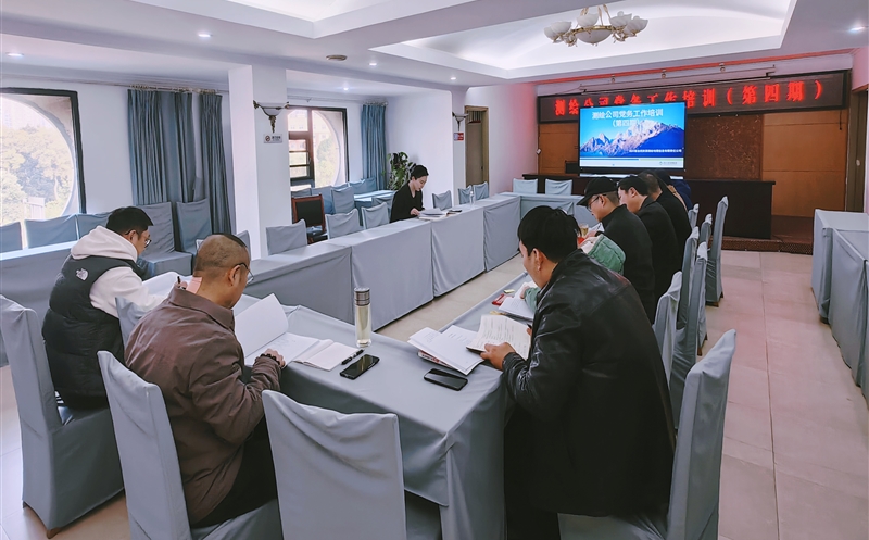 测绘公司召开党务工作人员集中培训（第四期）