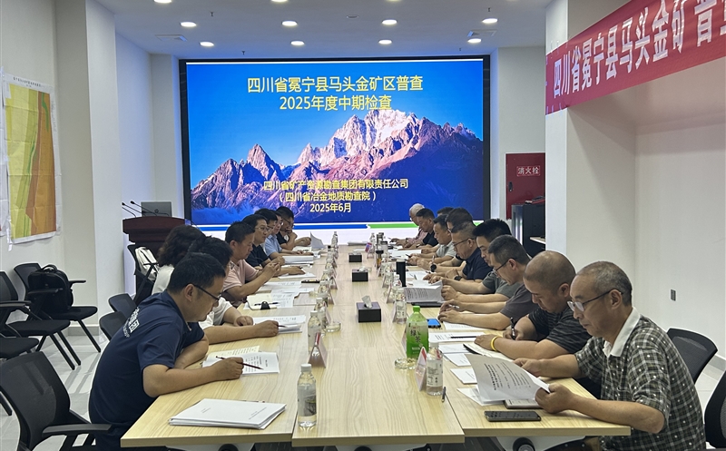 矿勘集团承担的省财政投资项目冕宁县马头金矿区普查通过省自然资源厅2025年度中期检查