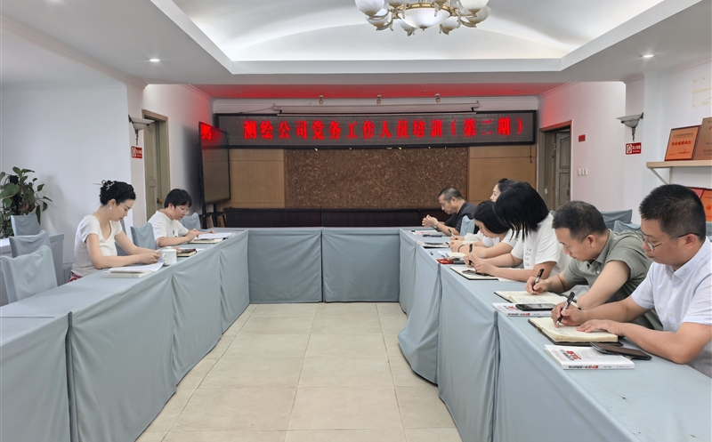 测绘公司开展党务工作人员培训