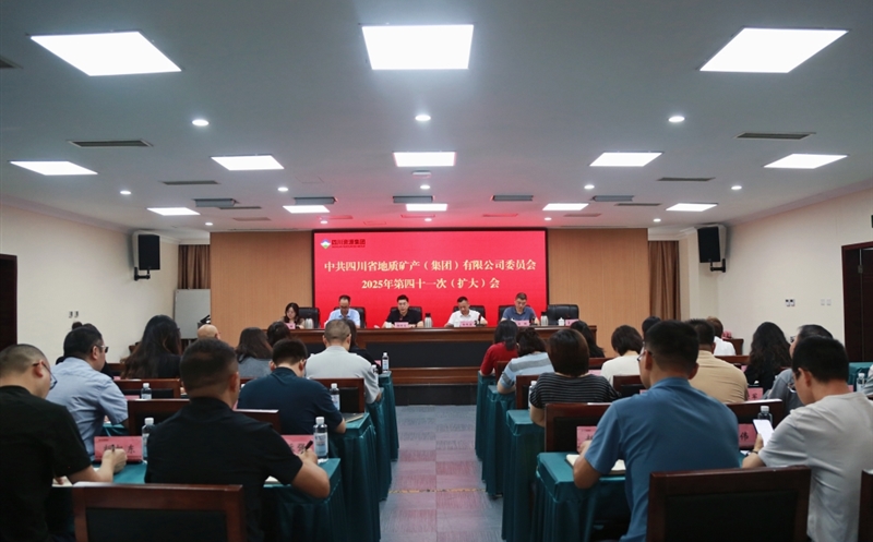 地矿集团召开党委扩大会议 学习贯彻集团第一次党代会精神
