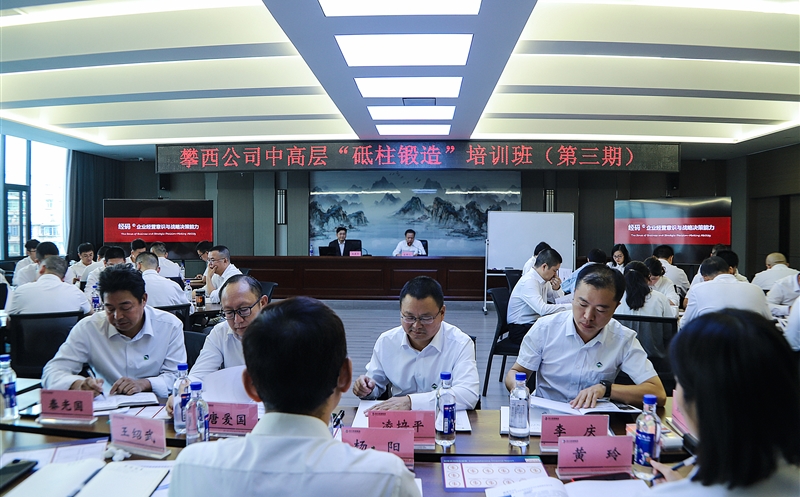 攀西公司举办中高层第三期“砥柱锻造”培训