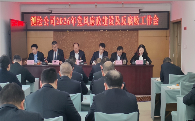 测绘公司召开2026年党风廉政建设及反腐败工作会