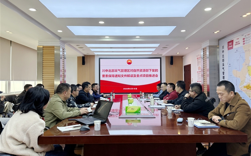 测绘公司参加川中北部采气管理处重点项目推进会