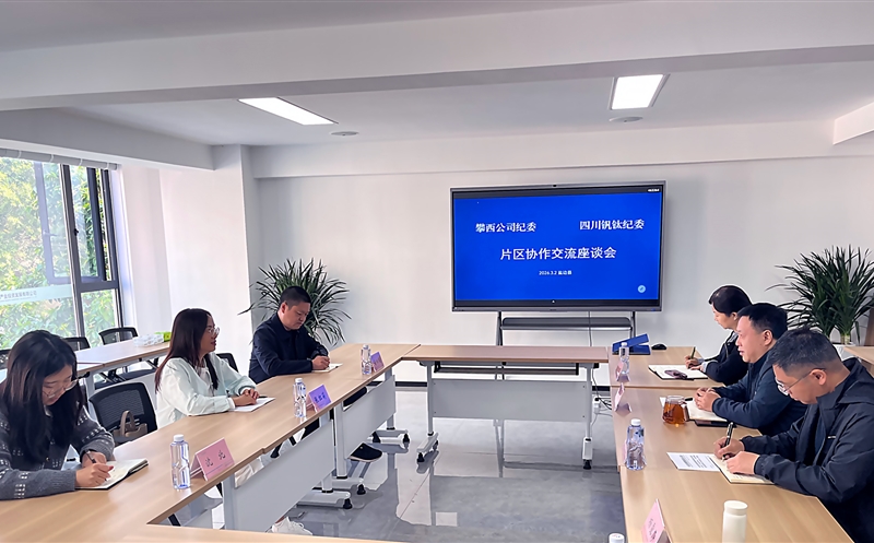 攀西公司纪委、四川钒钛纪委联合召开 第五片区协作交流座谈会