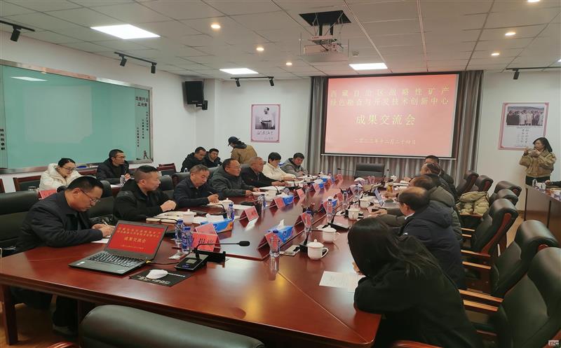 地勘院参加《西藏自治区战略性矿产绿色勘查与开发技术创新中心》成果交流会